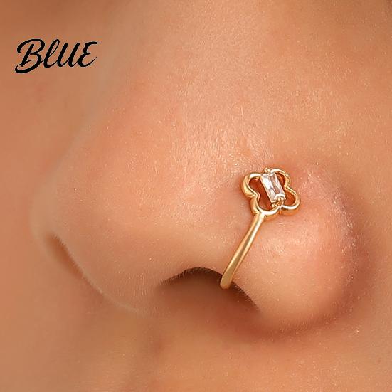 High-end Nose Jewelry 5 Pcs Ring Hoops for Women Geometry
