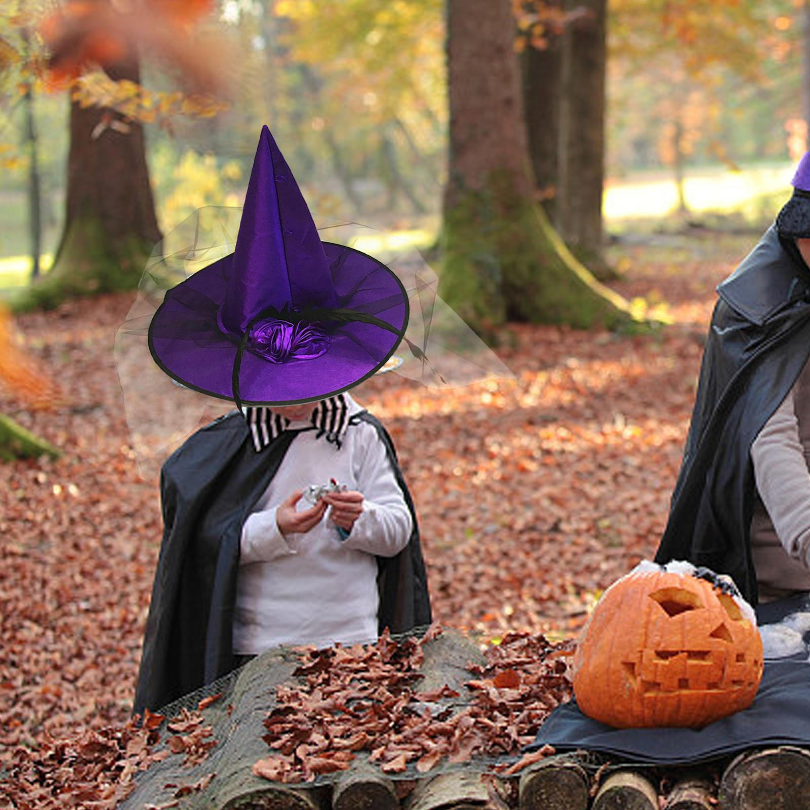 

Элегантная шляпа ведьмы для Хэллоуина и костюмированных вечеринок