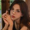 Fashionable New Sunglasses, Retro Y2K Millennium Hot Girl Frameless Gold Wire Ins Sunglasses
