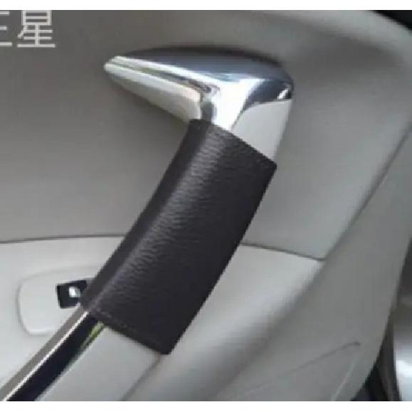 

Дверная ручка для Citroen C5 Защитный кожаный чехол Чехол для ручки двери Улучшения салона автомобиля салон автомобиля Front door 2pcs чёрный