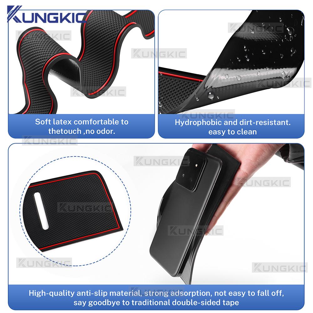 For HYUNDAI Tucson 2025 2026 LHD Glove Box Storage Organizer Tray Door Slot Pad Passenger Storage Organizer Mat Trim