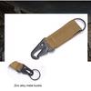 1PC Outdoor Tactical Nylon Webbing Carabiners Buckle Keychain Multi-functional Mountaineering Olecranon Hook MOLLE Key Belt