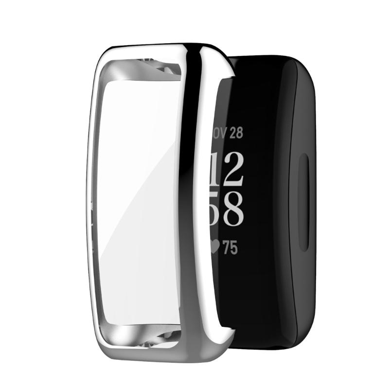 Case for Inspire 2/3 TPU Thin Plated Case Shock-Proof Cover All-Around Protective Bumper Shell Smartwatch