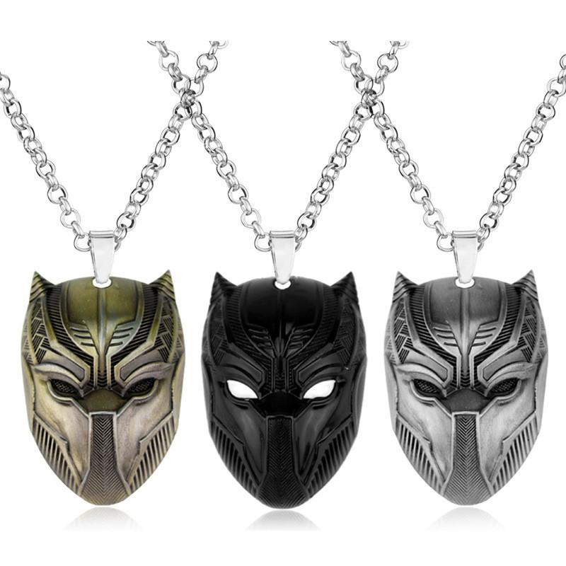 Pendant Panther Black Necklace And Keychain With Alloy For Gift Movie