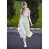 TonLion Women's Floral Sling Midi Dress