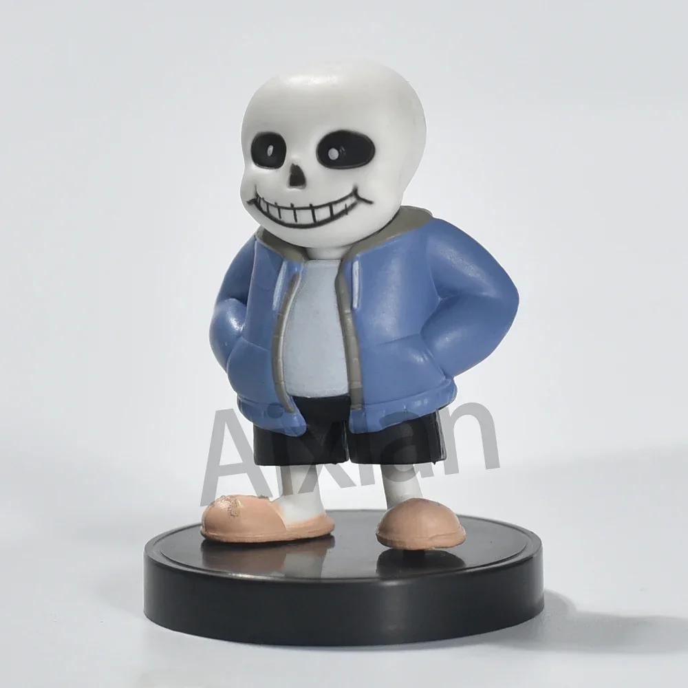 Aixlan UNDERTALE Figure Flowey Sans Q Version PVC Action Figure Amine Birthday Gift Collectible Figurine