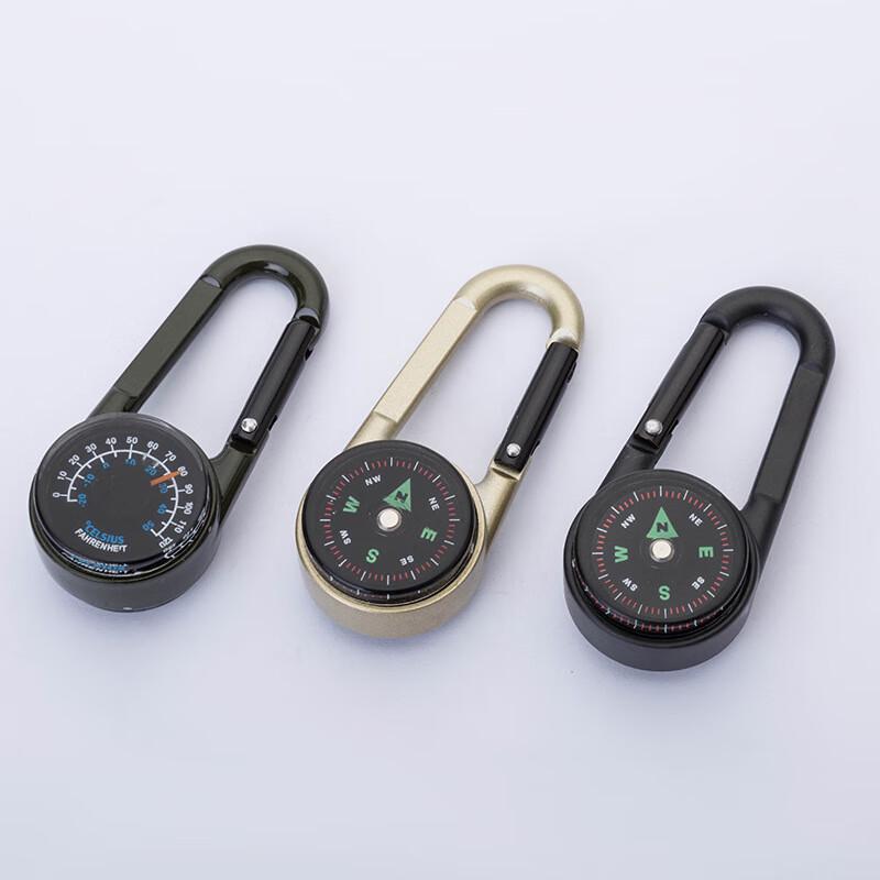 Linpan DC27 Outdoor Compass Thermometer Carabiner