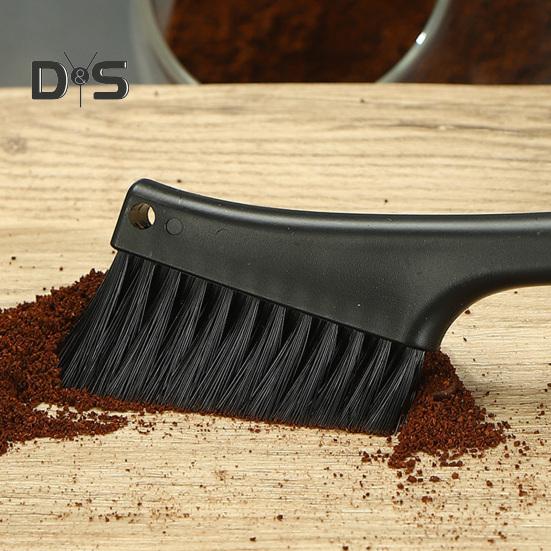 Coffee Machine Cleaning Brush Dual Head Super Soft Bristles Plastic Coffee Grinder Dusting Brush Barista Cleaning Tool Bar Accessories