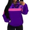 European & American Black Personality Pattern Hoodie with Patch Pockets H10553
