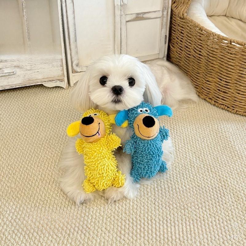 Animal Shaped Sound Toys Plush Bite Resistant Relieve Boredom Prevent Pets From Dismantling Household Dolls Cat and Dog Universal Pet Supplies