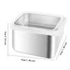 Stainless Steel Food Container with Strainer Colander Set Fridge Organizer Bin for Lettuce