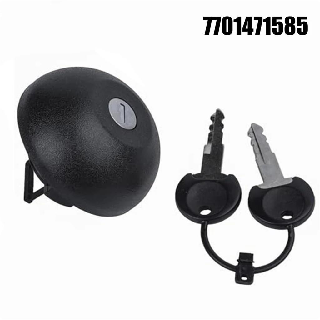 7701471585 Car Fuel Tank Cap for Clio and Kangoo Laguna Megane Locking Fuel Tank Cap Dust Cap with 2 Keys