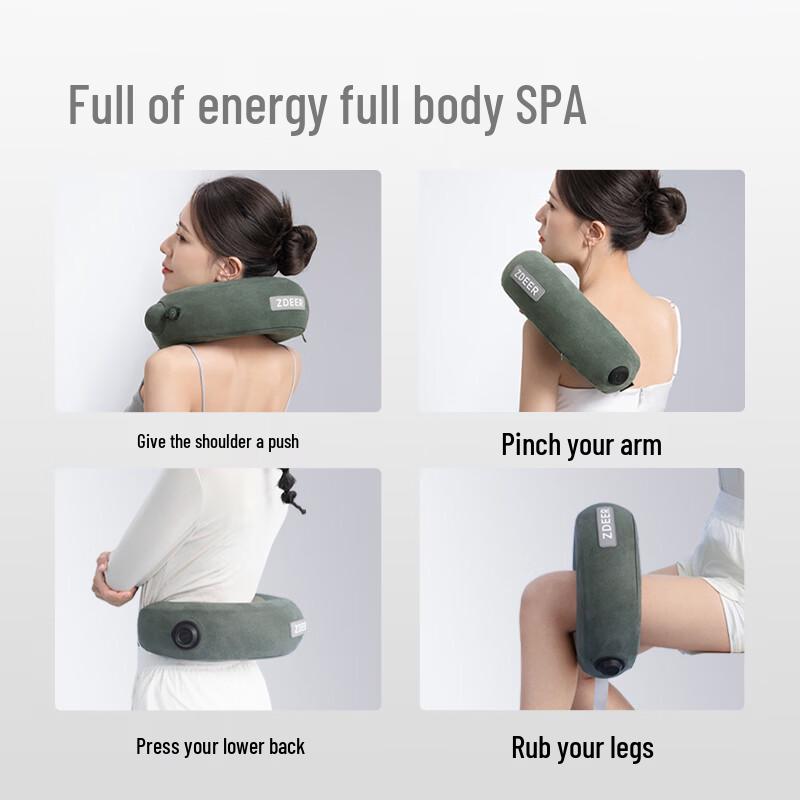 Zuodian Inflatable Neck Massage Pillow CN plug (adapter included)