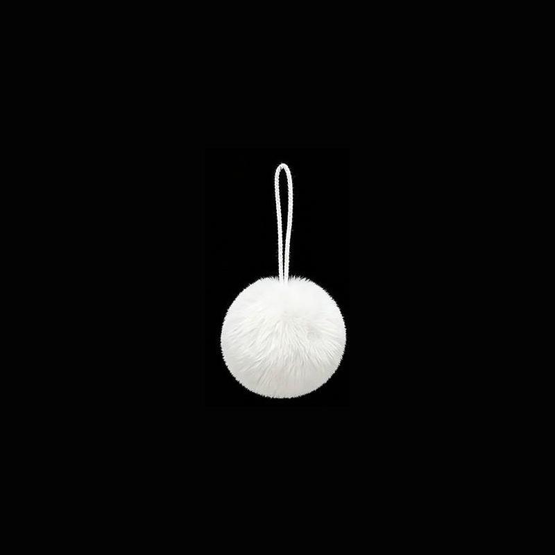 Christmas Long Plush Ball Xmas Tree Drop Ornaments Merry Christmas Holiday Party Decor 2026 Happy New Year 2027