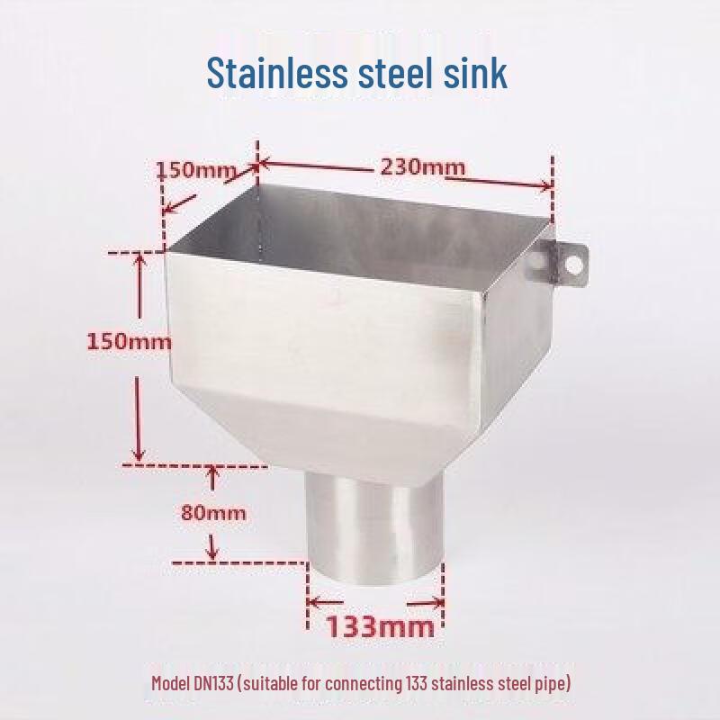 304 Stainless Steel Round Side Drain Funnel