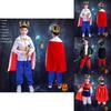 Costume Pirate Kids Boys Buccaneer Prince Cosplay Halloween King Clothes