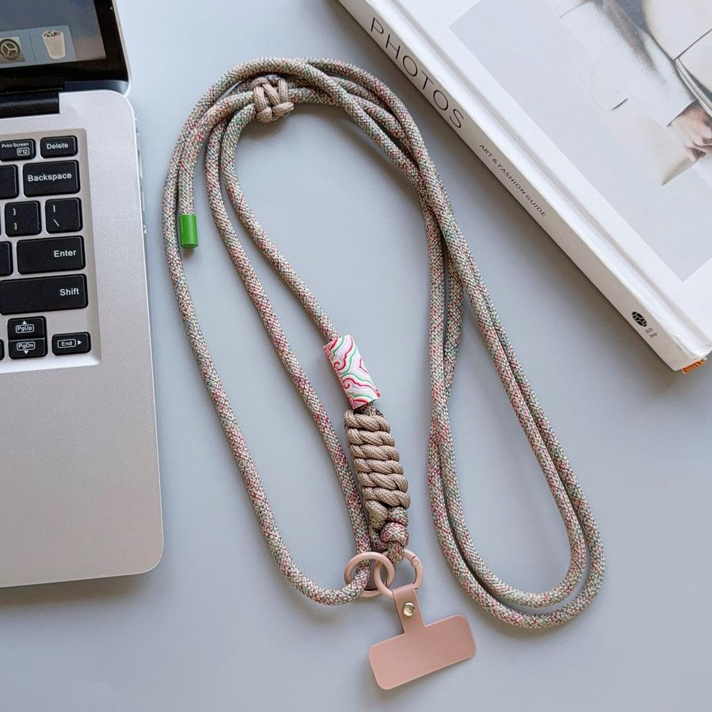 Stylish Phone Lanyard Diameter Outdoor Universal Case Acrylic Crossbody Shoulder Card Neck Cord Clip Hang Anti-lost Wrist Strap