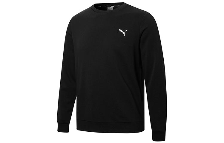 PUMA Sweatshirts Men s Black Crew Neck Moderate Regular 848731-01 S