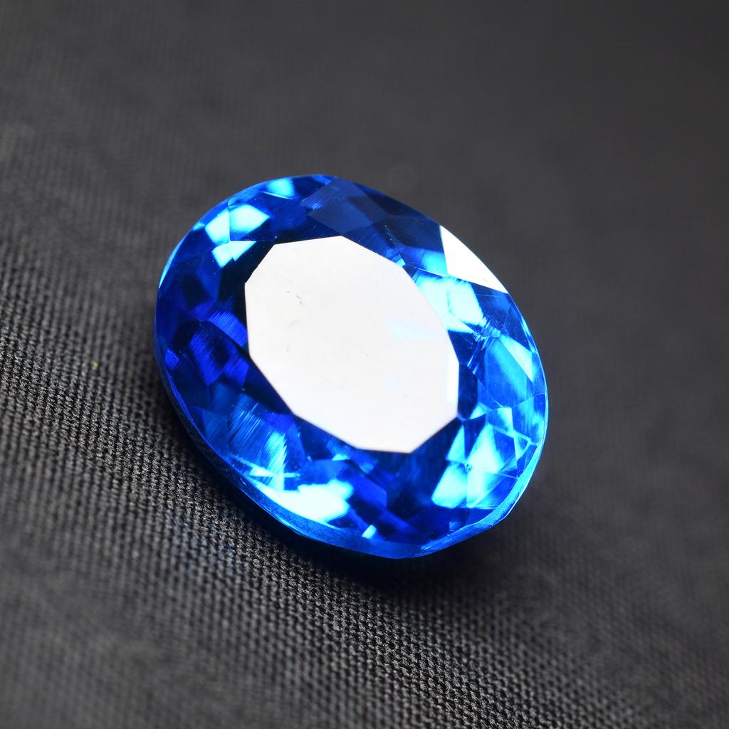 9.50 Ct Natural Sapphire Blue Perfect Oval Cut CERTIFIED Real Loose Gemstone X-069