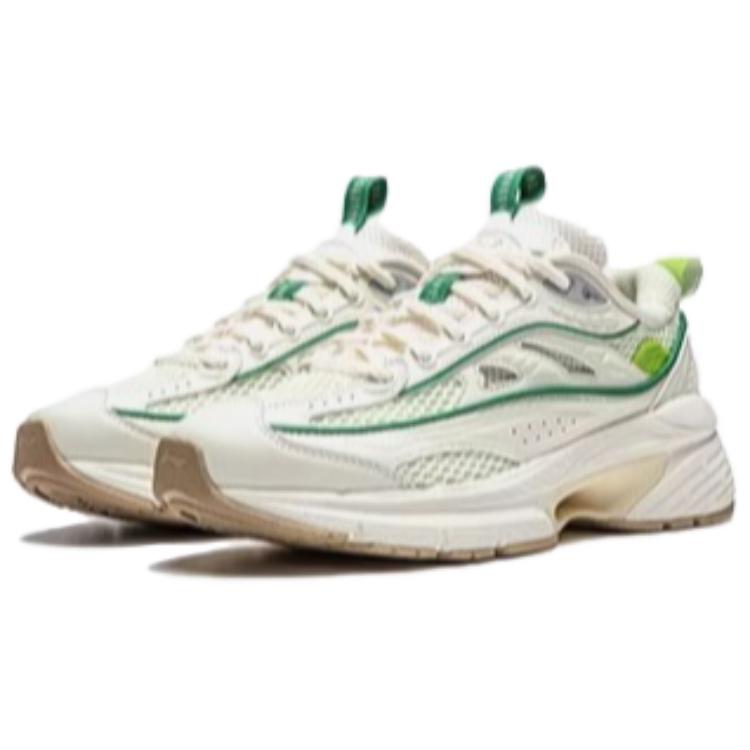 Li-Ning Comfortable Wear-Resistant Breathable Height-Increasing Low-Top Casual Shoes Women sneaker Off-White AGCU052-2