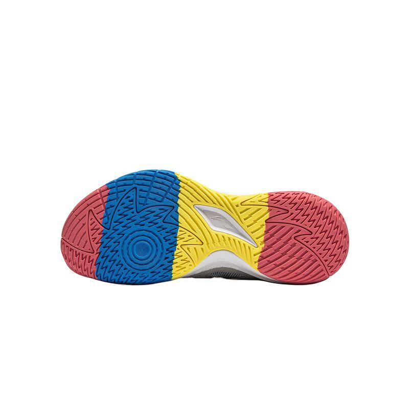 Li Ning Kids Long Fist V2 Performance Sports Comfortable Durable Breathable Low Top Basketball Shoes Kids Basketball Shoes White Blue YKBU026-31