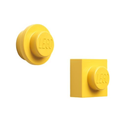 Room Copenhagen LEGO Magnet Set, Bright Yellow (40101732), for Whiteboards and Refrigerators