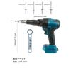 zmart Cordless Electric Riveter Gun, Household Power Tool, Screwdriver, 2.4-4.8mm, with LED Light, for Makita, 18V Battery