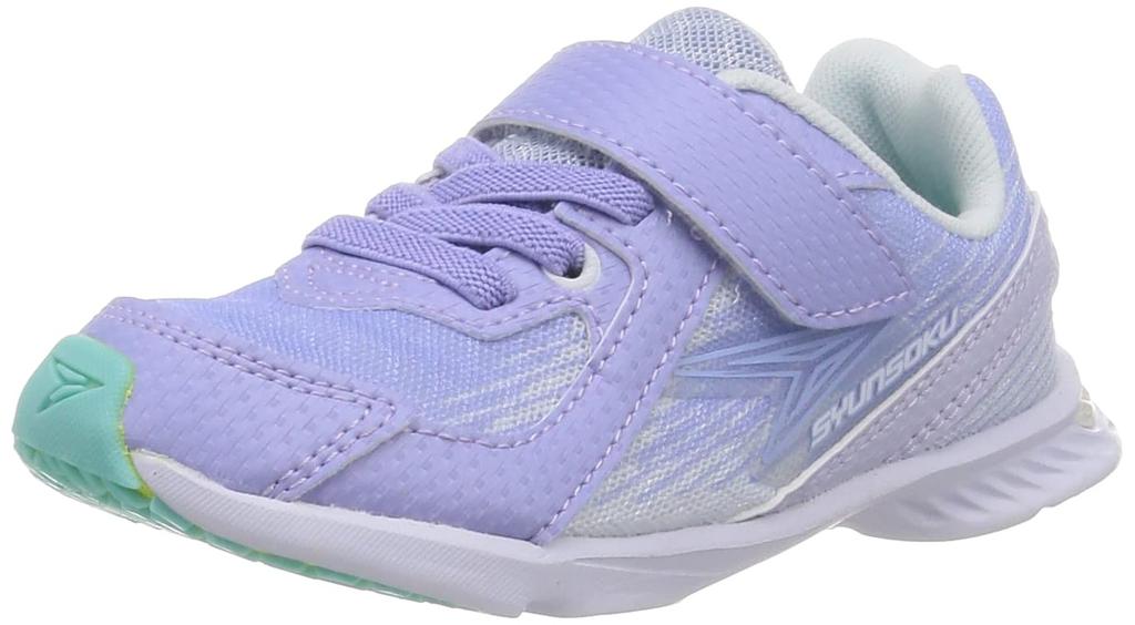 Shunsoku Athletic SJJ cm Sneakers, Shoes, Lightweight, Antibacterial, Anti-odor, 16-25cm, 2E, Kids, Boys, Girls, 0040, Lavender, 16.0