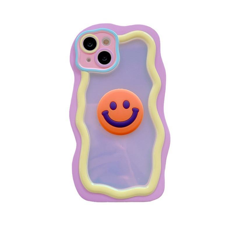 Macaron 3D Smileys Phone Case for Apple 15, Huawei Mate50Pro, P60 - Trendy Girls' Style Interchangeable with 14