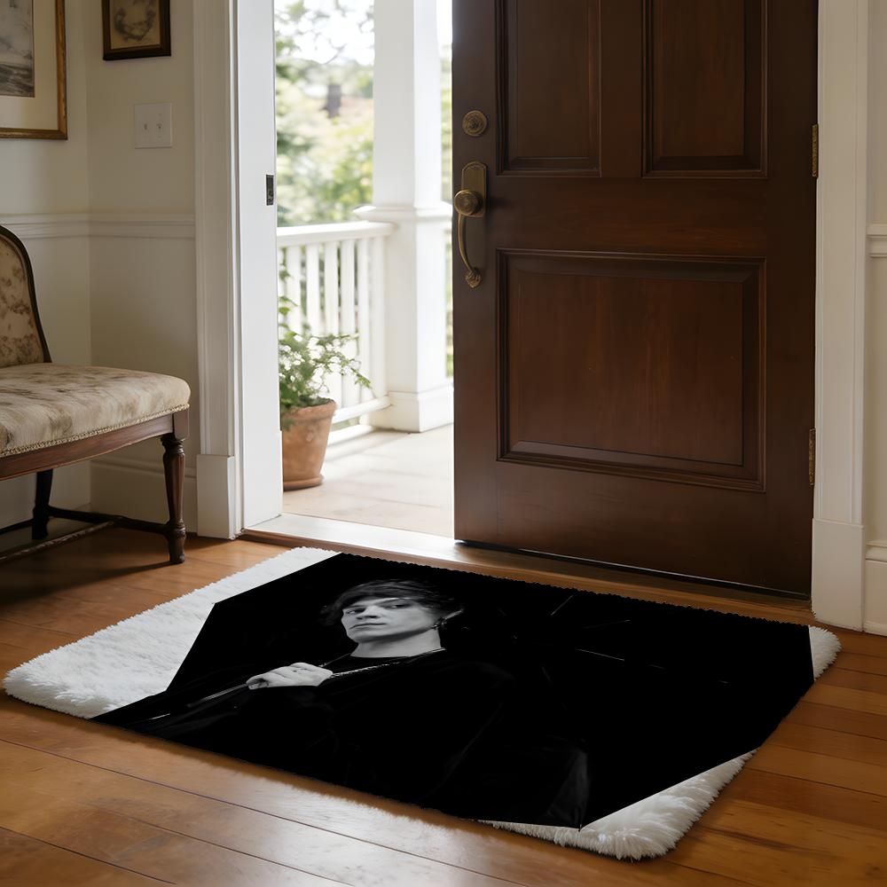 OOg Buda Russia Rapper Floor Mat Soft Flannel Absorbent Mat Non-Slip Rug Home Bedroom Bathroom