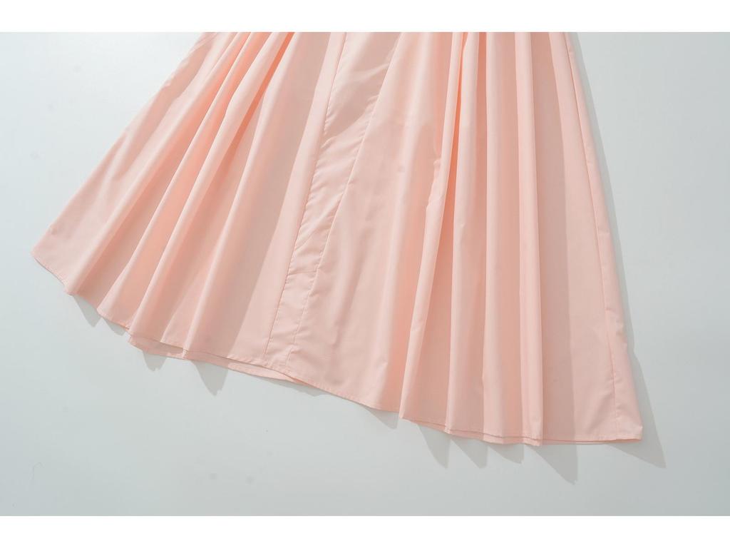 Retro Francuska Letnia Sukienka Elegancka Wyszczuplająca Talia