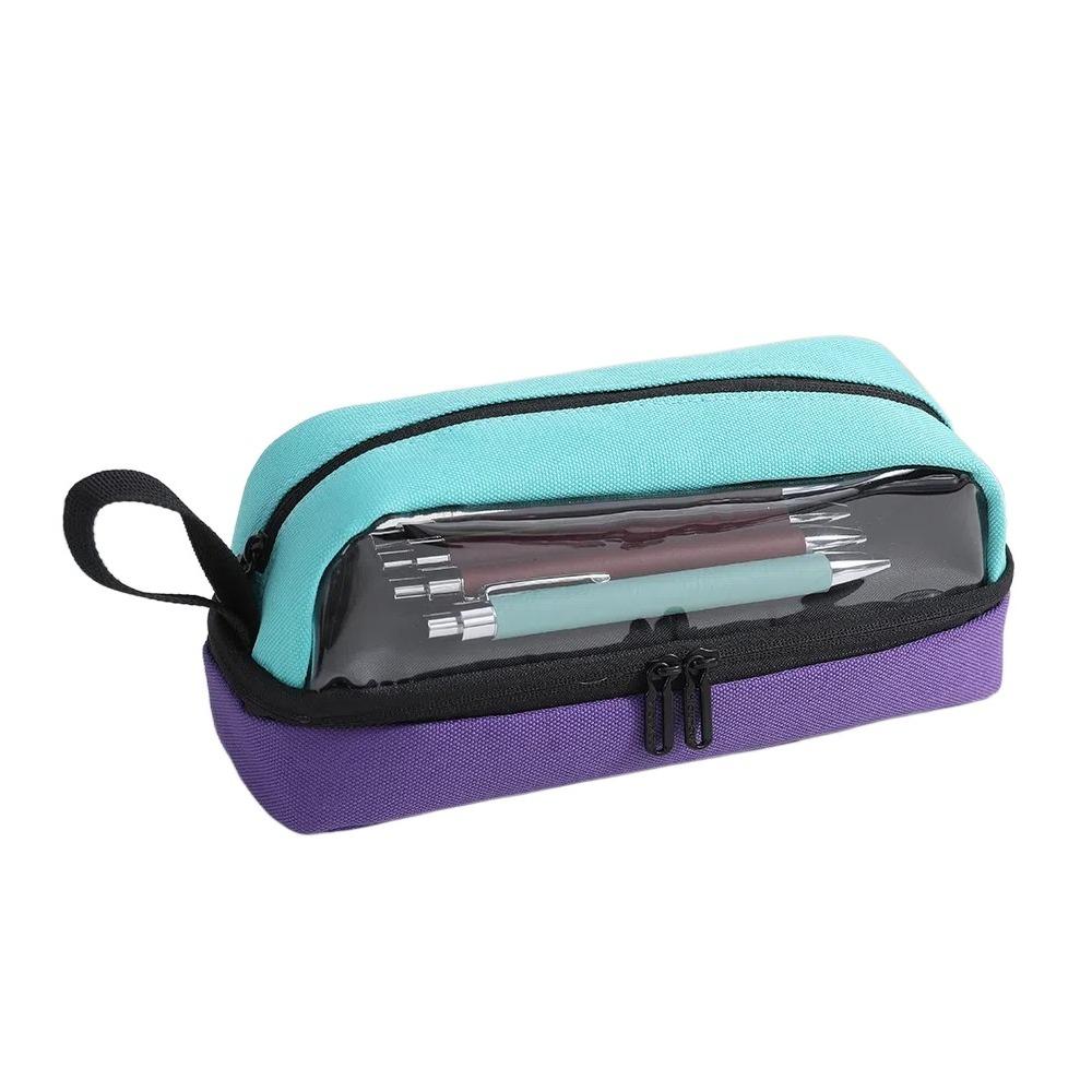 Multi Layer Pen Pouch Large Capacity Pencil Case Personality Makeup Storage Bag  Office Supplies