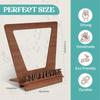Supporto per Dischi in Legno per Dischi in Riproduzione Scaffali per Conservazione Album Contiene Fino a 5 LP per Decorazione Domestica