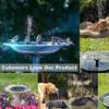 Fontana da Esterno Vasca per Uccelli Pompa per Fontana Solare Risparmio Energetico Kit per Irrigazione Piante Fontana Solare Colorata Pannello Solare Fontana Vasca per Uccelli Giardino Esterno