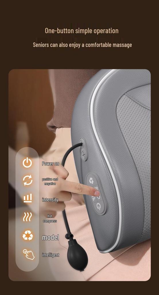 Zhigao Full Body Massager Cushion for Back, Waist, Neck, and Shoulders