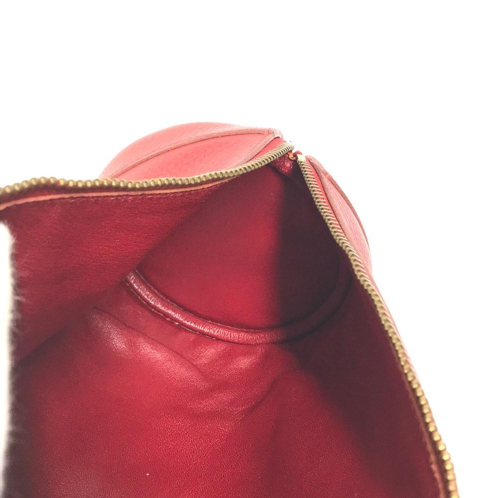 Hermes Vintage Mini RD Cylindrical Hand Bag Ardennes Red