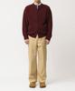 BEAT&SLNC Morrow Crewneck Cardigan (Burgundy)