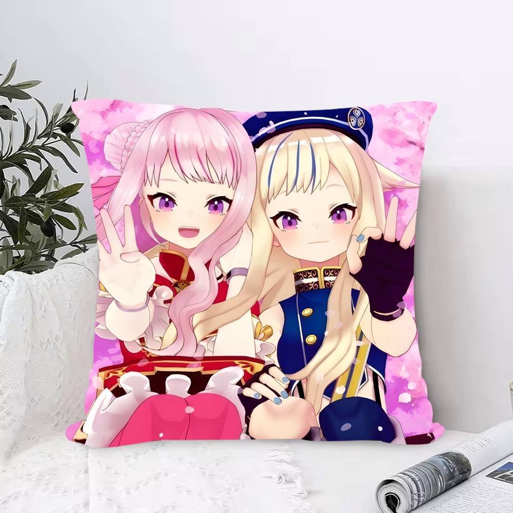 H-HIMEHINA Pillow Case  Anti-dustmite Pillowcase Invisible Zipper Silky Short Plush Sofa Cushion Cover