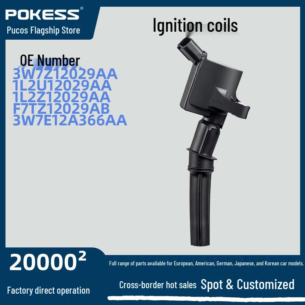 Ignition Coil 3W7Z12029AA for Ford F-150 V10 6.8L & 4.6L/5.4L Engines Car Accessories 3W7Z12029AA 1L2U12029AA 1L2Z12029AA F7TZ12029AB