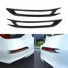 ABS  Carbon Fiber Black Rear Tail Fog Light Lamp Panel Frame Decor Cover Trim For Honda Civic 11th Gen 2022-2024 Rear Fog Light Lamp Cover Trim