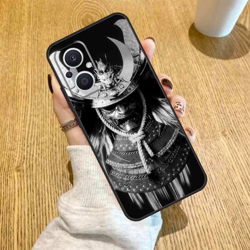Japanese Samurai Funda For OPPO Reno 10 11 12 13 14 Pro 14F 13F 12F 11F 7 8 Lite OPPO Find X5 X8 X9 Pro Case