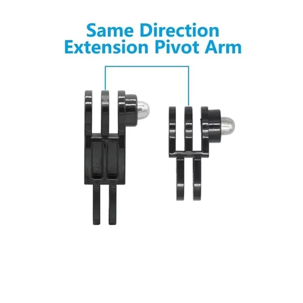 Helmet Accessory Kit Adhesive Stickers Expand Arm Mount For GoPro Hero 13 12 11 10 9 SJCAM Insta360 AKASO DJI Osmo Action Camera