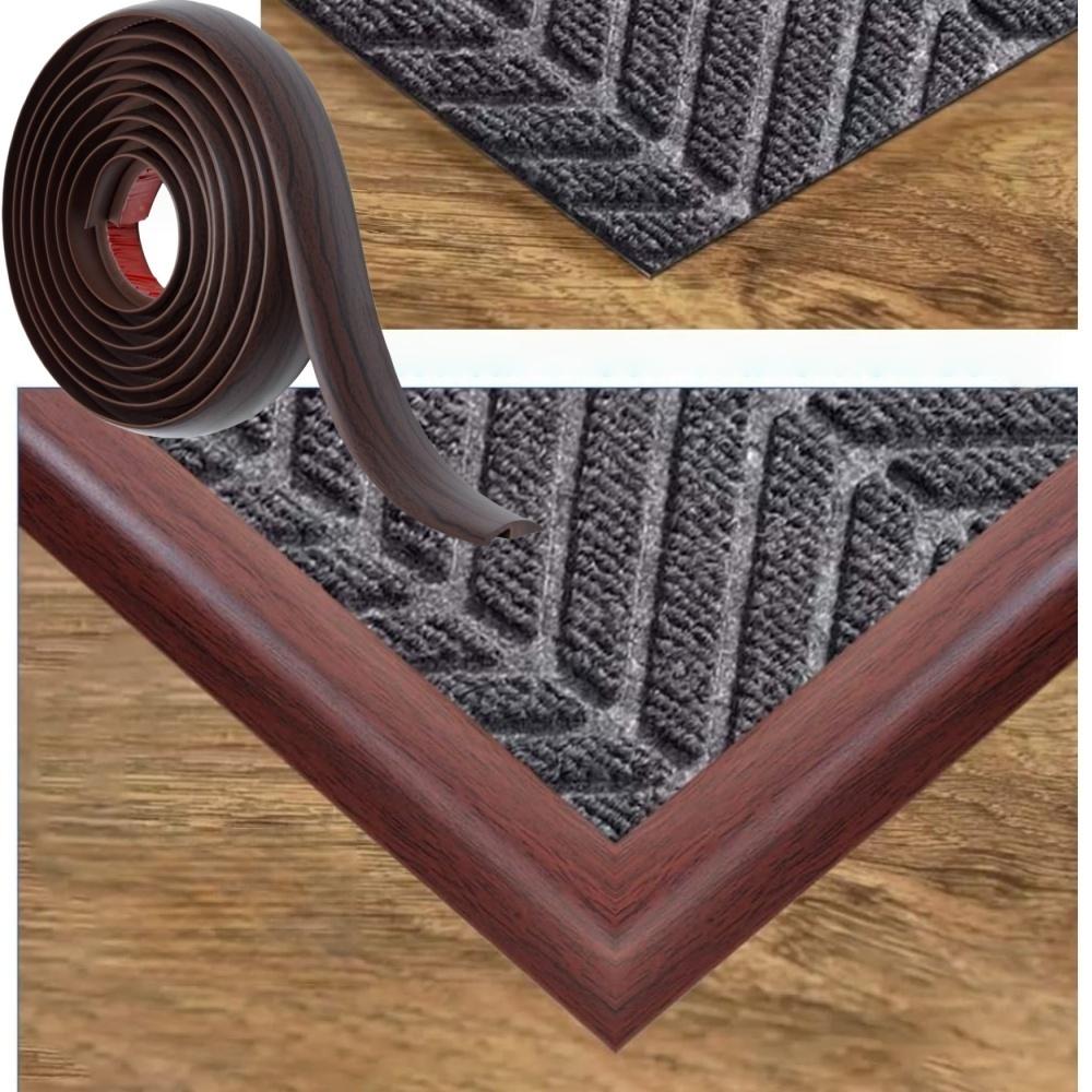 1pc 3metersX3.5cm Professional Carpet To Tile Floor Transition Strip Self Adhesive Cuttable Threshold Cover Household Doorway
