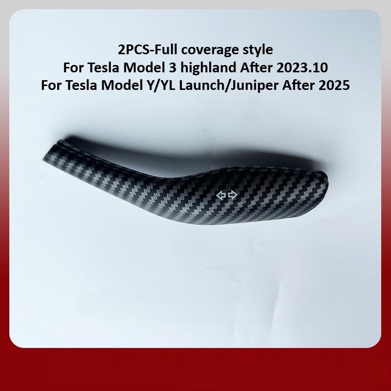 Steering Wheel Whift Protection Cover for Tesla Model 3 Model Y/YL Juniper 2025+ ABS Column Shift Knob Cover Car Accessories