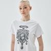 [mardimercredi] SLIM TSHIRT BIJOU WHITE GREY