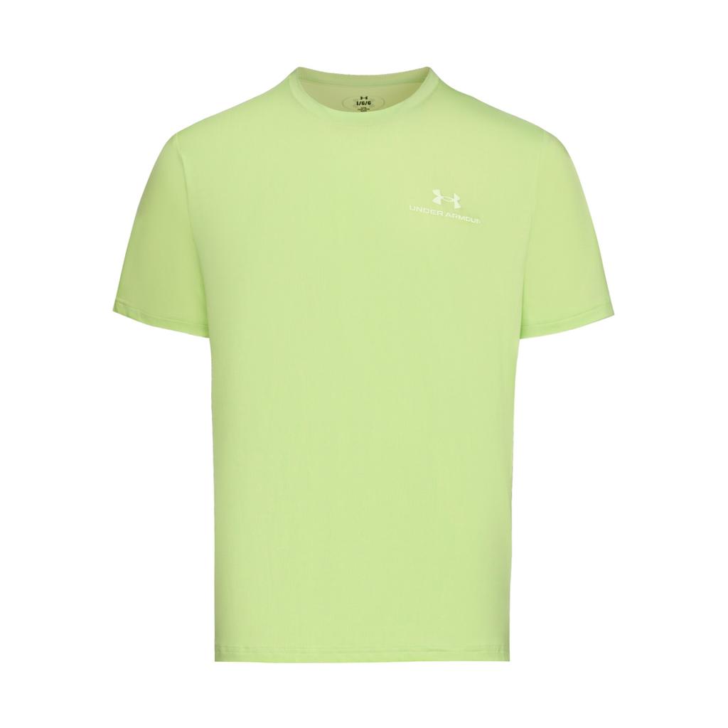 Under Armour Vanish Energy Printed Solid Color Training Simple Breathable Casual Fitness Short Sleeve T-Shirt Men tops Faded-Green 6009761-391