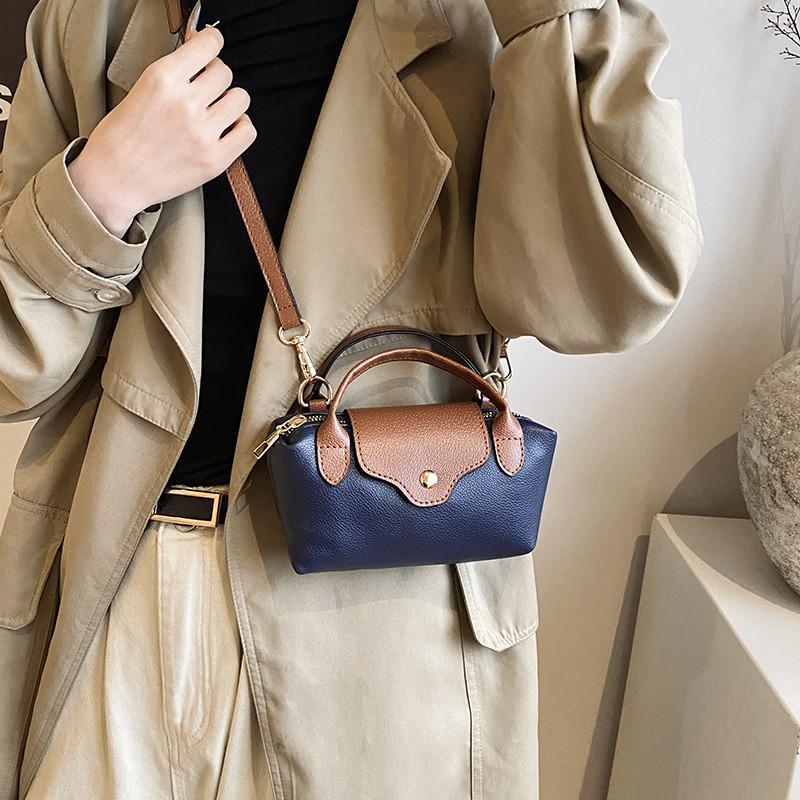 Luxurious And Highend Small Square Handbag For Women Featuring Color Block Design And Single Shoulder Strap