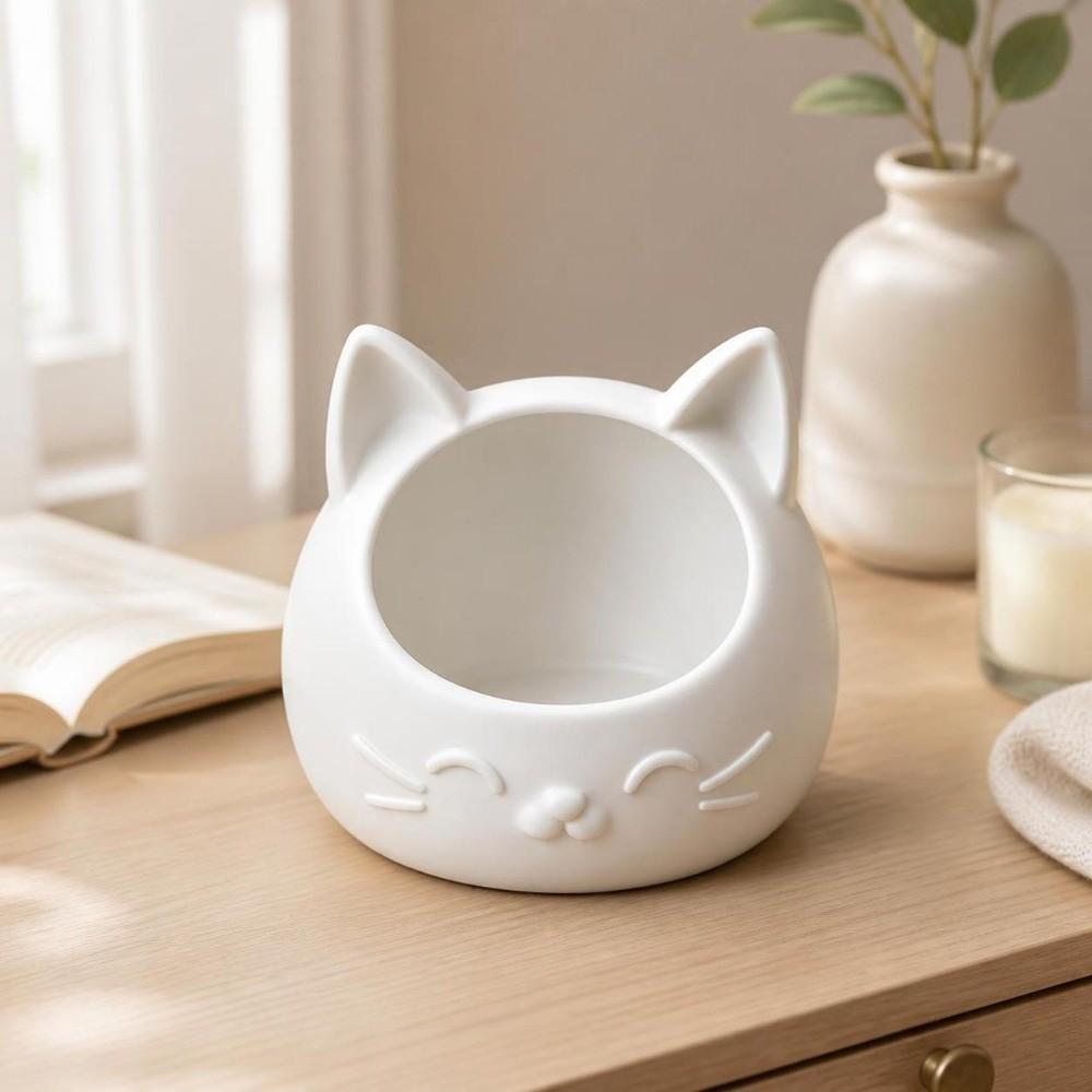 3D Printed Desktop Storage Container Cat-Shaped Jewelry Holder Storage Box Bedroom
