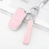 PIFOOG Pink Key Fob Cover for Jeep Cherokee Grand Cherokee Compass Renegade Bling Keychain 5 Buttons Car Keys Case Shell Full Covers Protector Girly