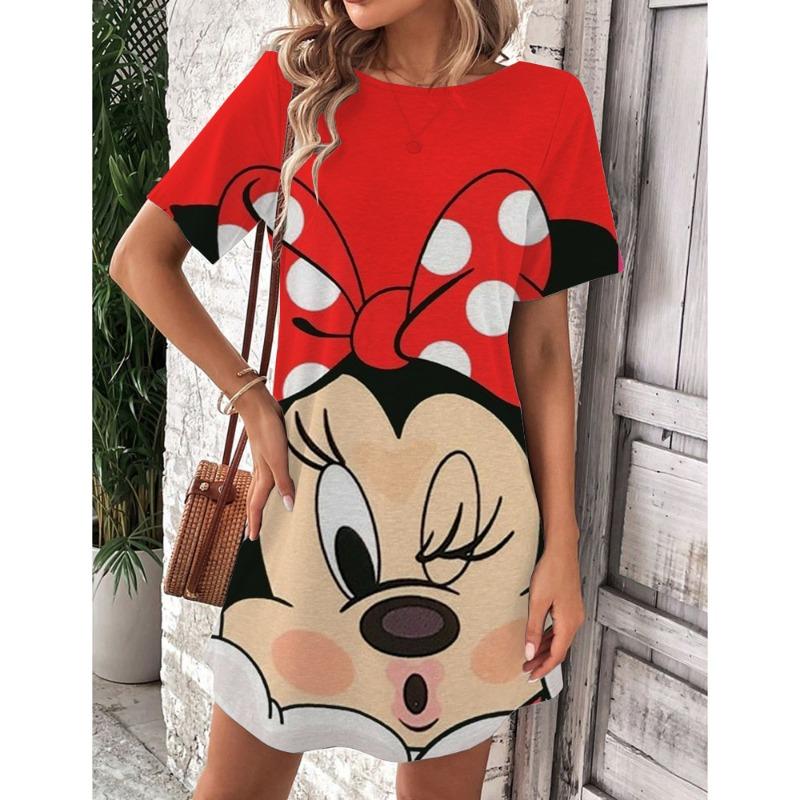 2025 Summer Animal Printed Dress Women's Short Sleeved Beach Sunwear Elegant Casual Party Dress